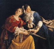 Orazio Gentileschi Judith and Her Maidservant with the Head of Holofernes oil painting